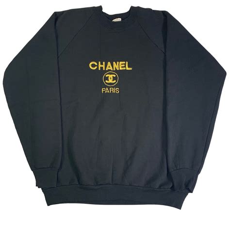 chanel t-shirt vintage|chanel sweatshirt vintage.